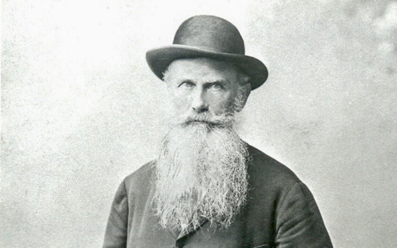Friedrich von Schmidt 1885 körül, Ludwig Angerer felvétele (Magyar Nemzeti Múzeum tulajdona)