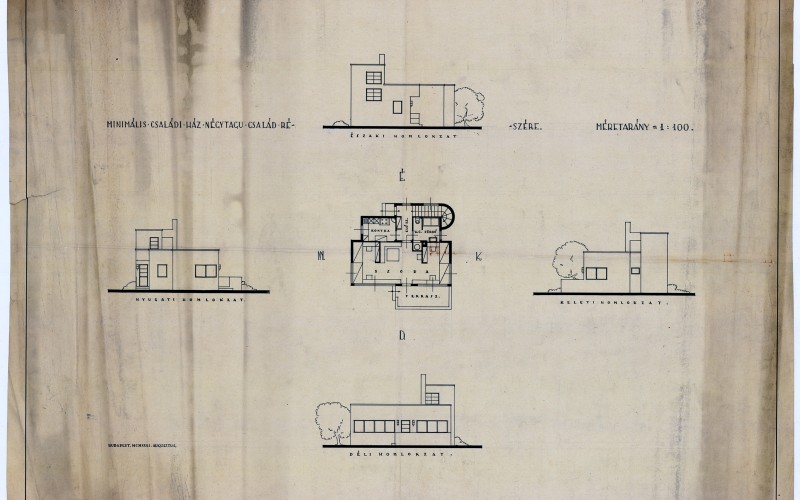 Major Máté Minimális családi ház négytagú család részére. 1931. augusztus
