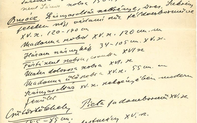 Divald Kornél: Szárnyas oltárok és XV–XVI. századbeli fafaragványok a Szepességben. Kézirat. Lymbus, Divald Kornél-hagyaték, ltsz. K 1626/1.