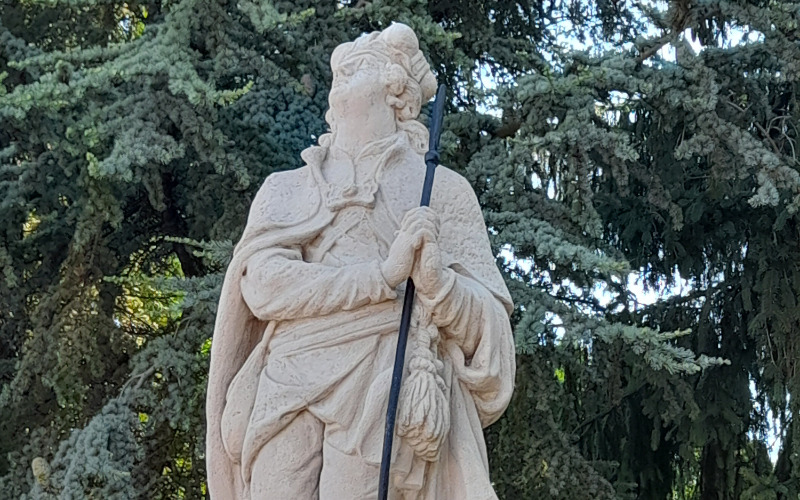 A megújult Szt. Vendel-szobor
