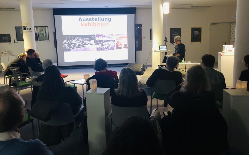 Dr. Anja Krämer, a Weissenhofmuseum im Haus Le Corbusier igazgatójának előadása. Fotó: Barki Márton