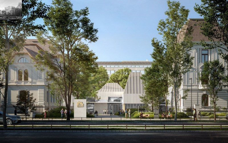 Magyar Építészeti Központ és Múzeum Tervpályázat 2023 Megvétel Vikár és Lukács Építész Stúdió Kft.