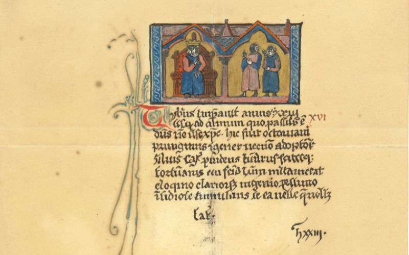Martinus Polonus: Chronicon pontificum et imperatorum, fakszimile (ltsz. K 437/3)
